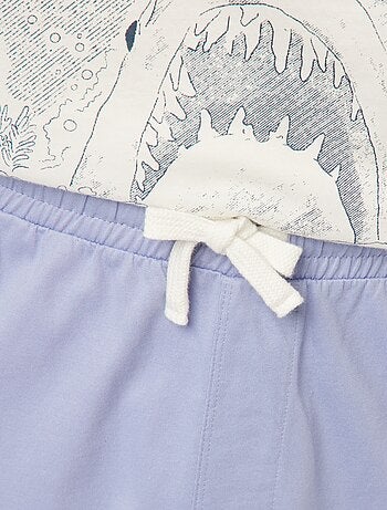 Ensemble pyjama court short + t-shirt 'Fast and Furious' - 2 pièces