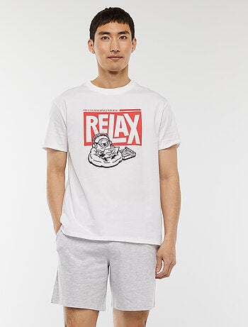 Ensemble pyjama court short + t-shirt 'Fast and Furious' - 2 pièces