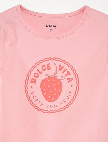 Ensemble pyjama court t-shirt + short - 2 pièces