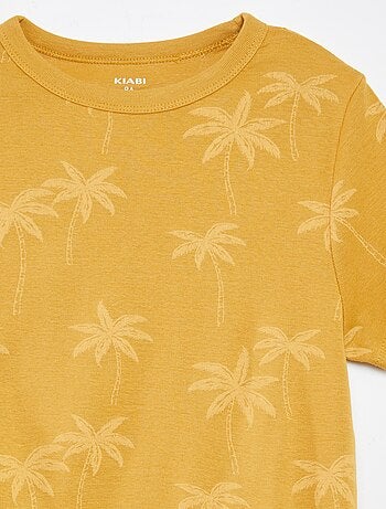 Ensemble pyjama court t-shirt + short avec imprimés - 2 pièces