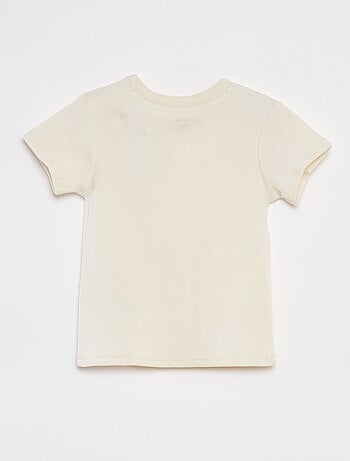 Ensemble pyjama court t-shirt + short en maille gaufrée - 2 pièces