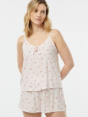Ensemble pyjama débardeur + short imprimé