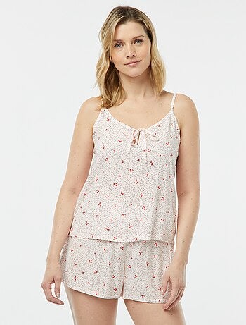 Ensemble pyjama débardeur + short imprimé