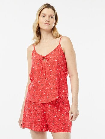 Ensemble pyjama débardeur + short imprimé