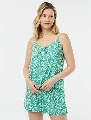 Ensemble pyjama débardeur + short imprimé