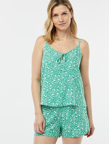 Ensemble pyjama débardeur + short imprimé