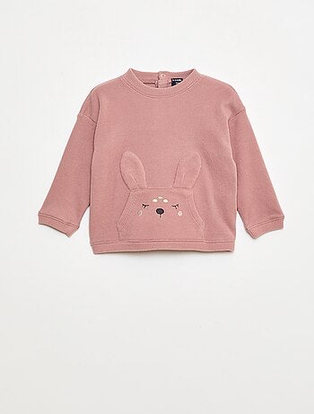 Ensemble pyjama doux animé lapin - 2 pièces