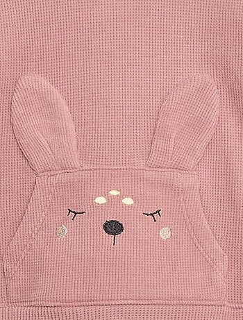 Ensemble pyjama doux animé lapin - 2 pièces