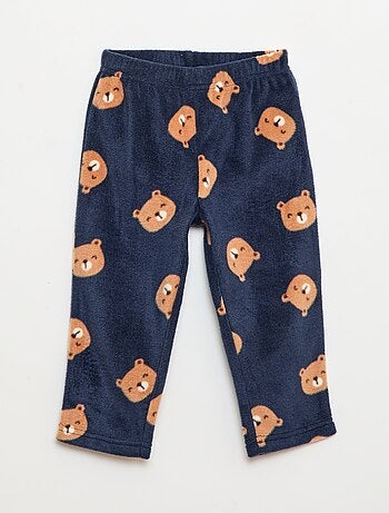 Ensemble pyjama haut + pantalon polaire
