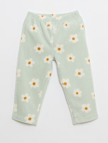 Ensemble pyjama haut + pantalon polaire