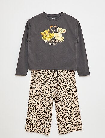 Ensemble pyjama imprimé 'Roi Lion' - 2 pièces