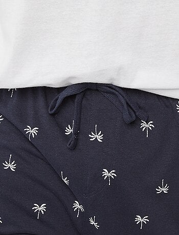 Ensemble pyjama imprimé short + t-shirt - 2 pièces