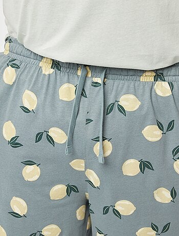Ensemble pyjama imprimé short + t-shirt - 2 pièces