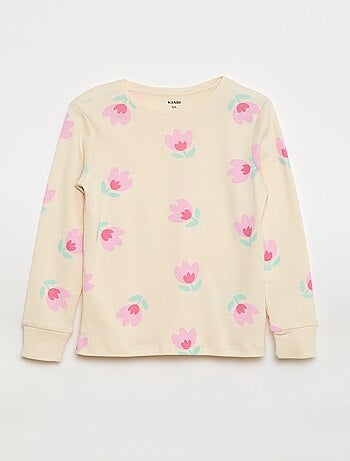 Ensemble pyjama imprimé t-shirt + pantalon - 2 pièces