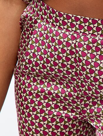 Ensemble Pyjama long 2 pièces chemise + pantalon à motif - 2 pièces