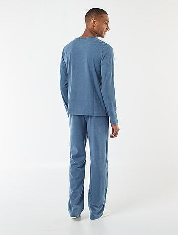 Ensemble pyjama long en maille - 2 pièces