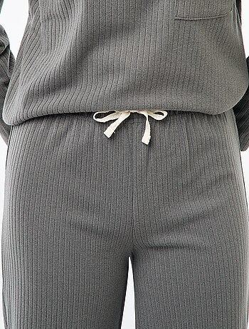 Ensemble pyjama long en maille - 2 pièces