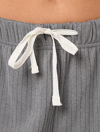Ensemble pyjama long en maille - 2 pièces