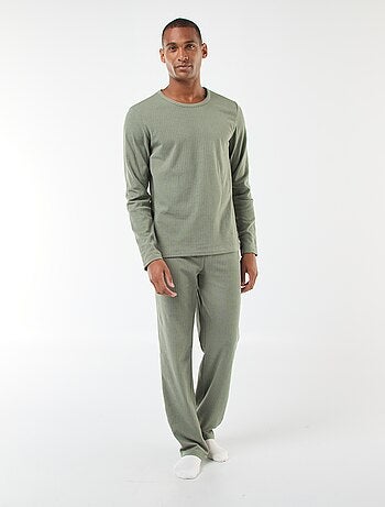 Ensemble pyjama long en maille - 2 pièces