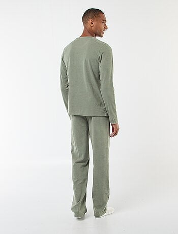 Ensemble pyjama long en maille - 2 pièces