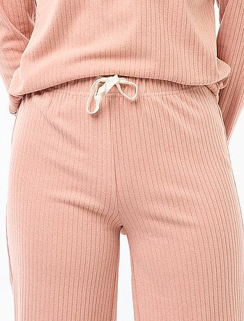 Ensemble pyjama long en maille - 2 pièces