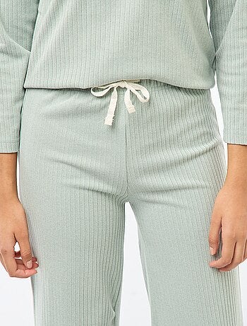 Ensemble pyjama long en maille - 2 pièces