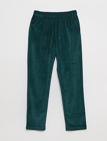 Ensemble pyjama long en velours - 2 pièces