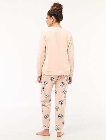 Ensemble pyjama long en velours 'Pampan' 'Disney' - 2 pièces