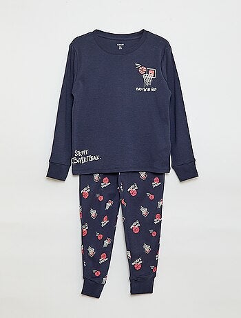Ensemble pyjama long imprimé - 2 pièces