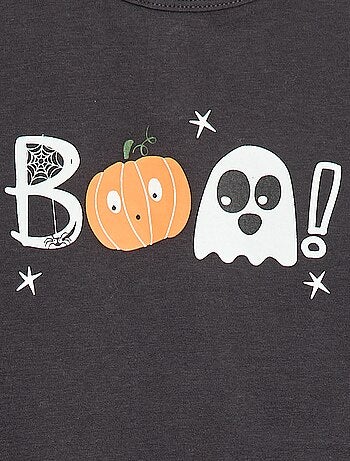 Ensemble pyjama long imprimé 'Halloween' - 2 pièces