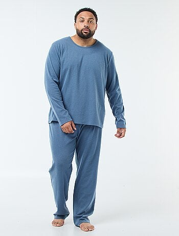 Ensemble pyjama long maille ultra-douce - 2 pièces