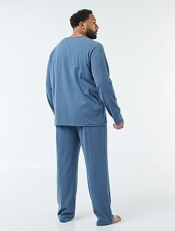 Ensemble pyjama long maille ultra-douce - 2 pièces