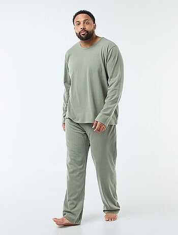 Ensemble pyjama long maille ultra-douce - 2 pièces