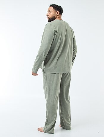 Ensemble pyjama long maille ultra-douce - 2 pièces