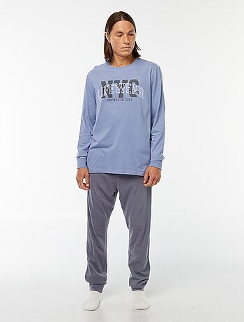 Ensemble pyjama long pantalon + t-shirt - 2 pièces