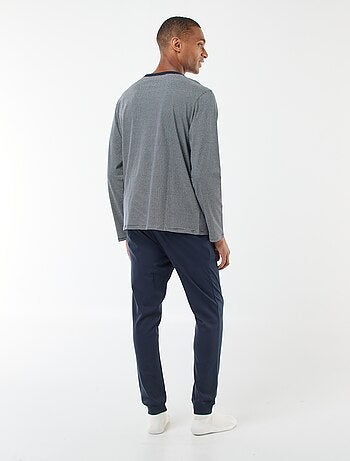Ensemble pyjama long t-shirt + pantalon - 2 pièces