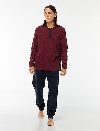 Ensemble pyjama long t-shirt + pantalon - 2 pièces