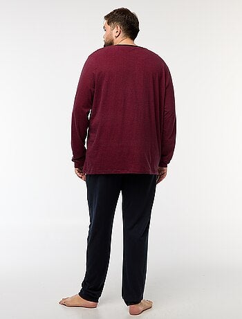 Ensemble pyjama long t-shirt + pantalon - 2 pièces