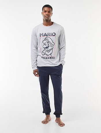 Ensemble pyjama long t-shirt + pantalon - 2 pièces