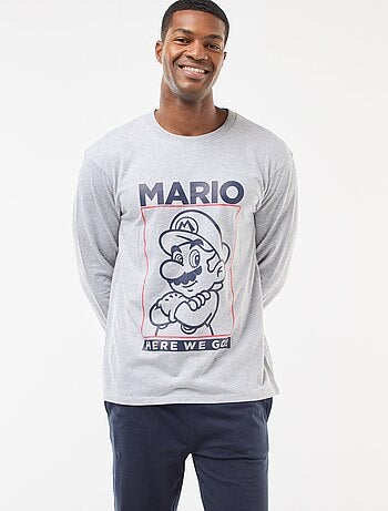 Ensemble pyjama long t-shirt + pantalon - 2 pièces