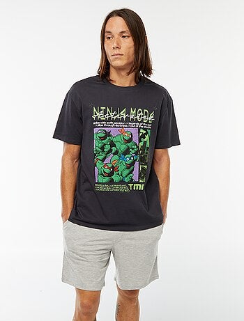 Ensemble pyjama short + t-shirt imprimé 'Tortues Ninja'