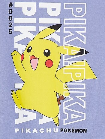 Ensemble pyjama short + t-shirt 'Pokemon' - 2 pièces