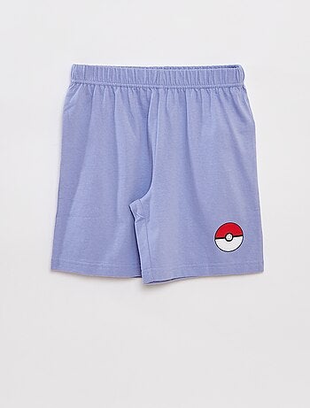 Ensemble pyjama short + t-shirt 'Pokemon' - 2 pièces