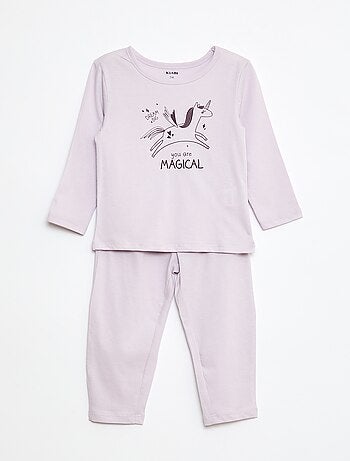 Ensemble pyjama t-shirt + legging imprimé - 2 pièces