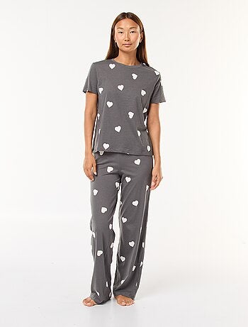 Ensemble pyjama t-shirt + pantalon - 2 pièces