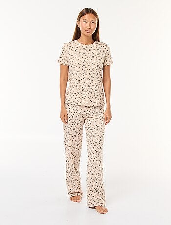 Ensemble pyjama t-shirt + pantalon - 2 pièces