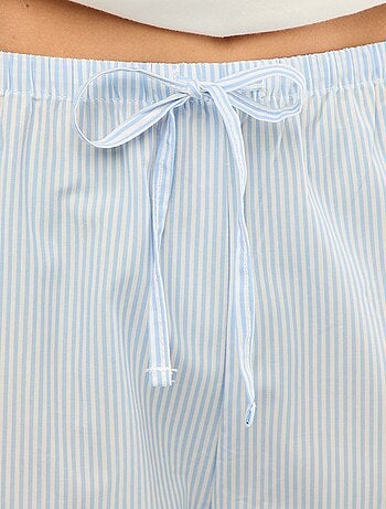 Ensemble pyjama t-shirt + pantalon en popeline 'Stitch' - 2 pièces