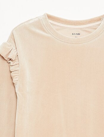 Ensemble pyjama t-shirt + pantalon en velours - 2 pièces