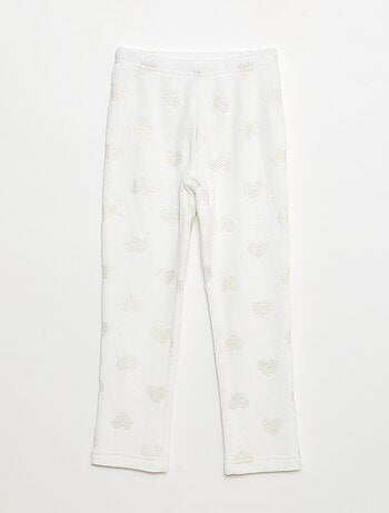 Ensemble pyjama t-shirt + short en polaire - 2 pièces