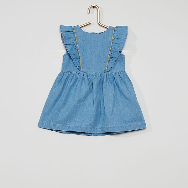 Ensemble Robe Bloomer En Denim Eco Concu Bebe Fille Bleu Kiabi 4 80